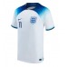 Camisa de Futebol Inglaterra Marcus Rashford #11 Equipamento Principal Mundo 2022 Manga Curta